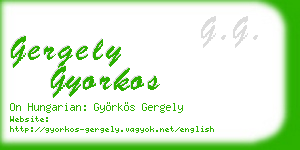 gergely gyorkos business card